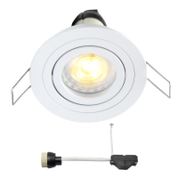 Coblux LED Einbaustrahler | Weiß | Warm Weiß | 5 Watt | Dimmbar | Kippbar L2067
