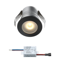 Cree LED Einbaustrahler Burgos | Schwarz | Warm Weiß | 3 Watt | Dimmbar L2301