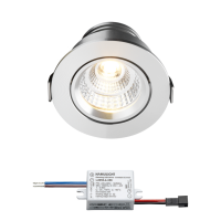 Sharp LED Einbaustrahler Granada | Warm Weiß | 4 Watt | Dimmbar | Kippbar L2163
