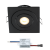 Creelux LED Einbaustrahler | Schwarz | Eckig | Warm Weiß | 3 Watt | Dimmbar | Kippbar